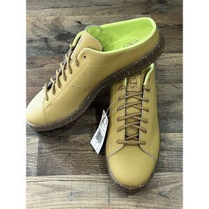 NWT Men Size 11 ADIDAS STAN SMITH Mule Plant And Glow Shoes‎ Golden Beige GY9666